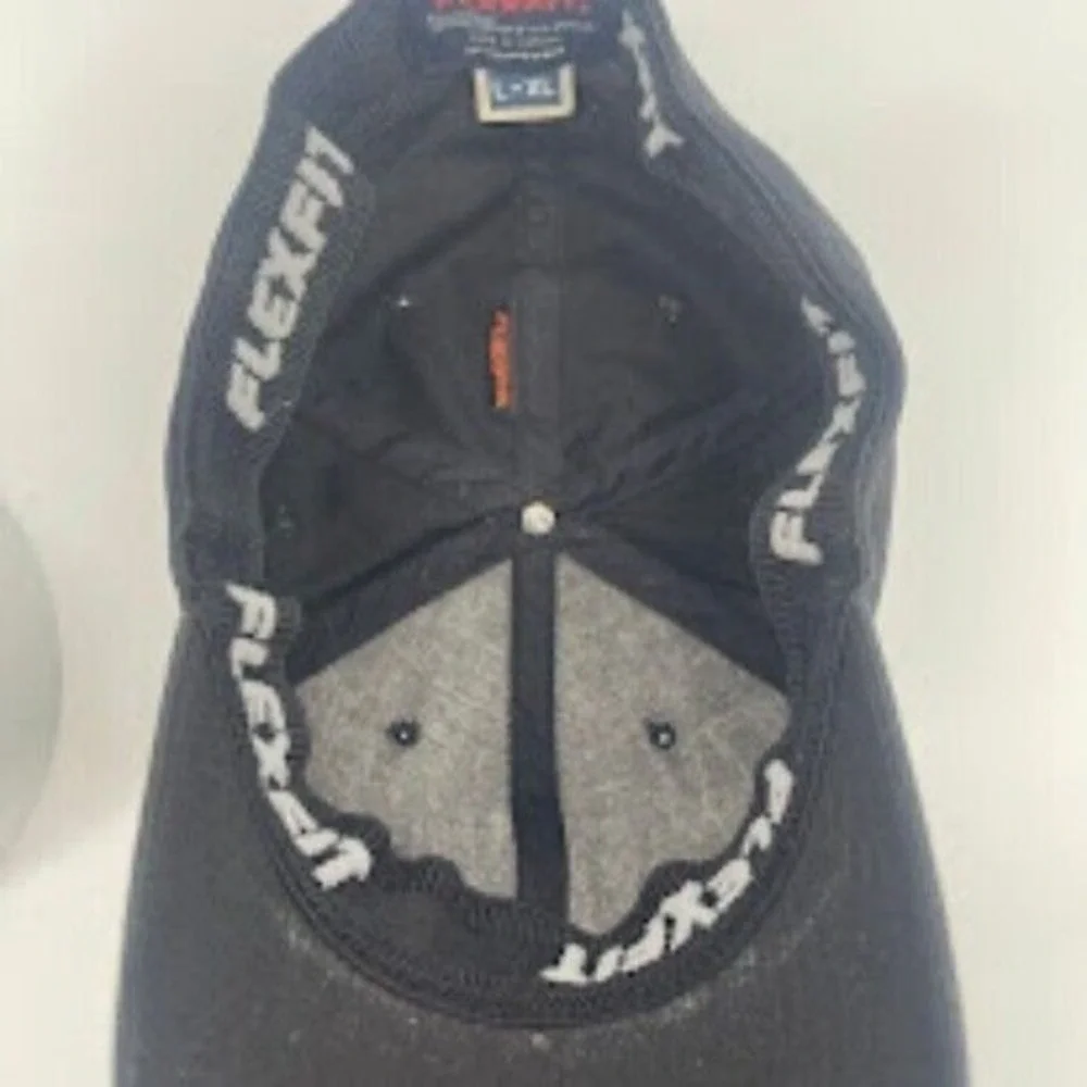 Travis Mathew Flexfit Hat Cap Fitted‎ Golf Casual Black L-XL